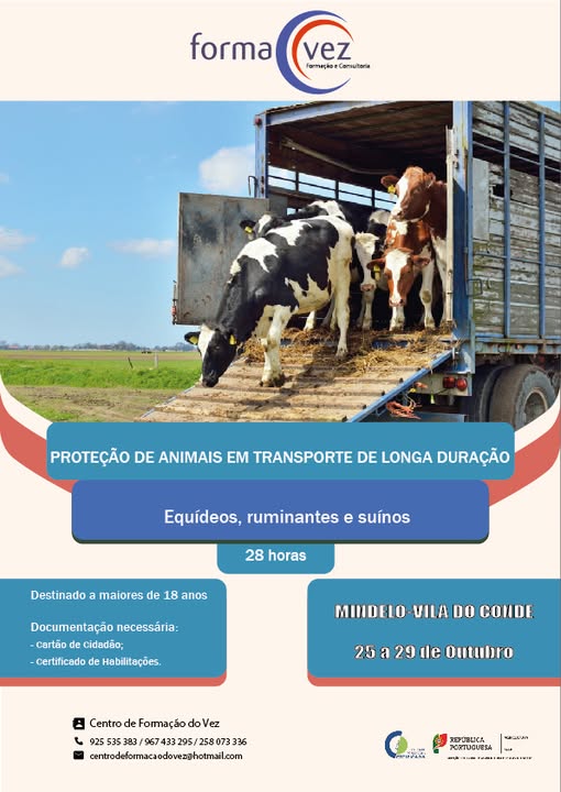 Curso de Transporte de Animais Vivos (Longa Duração)